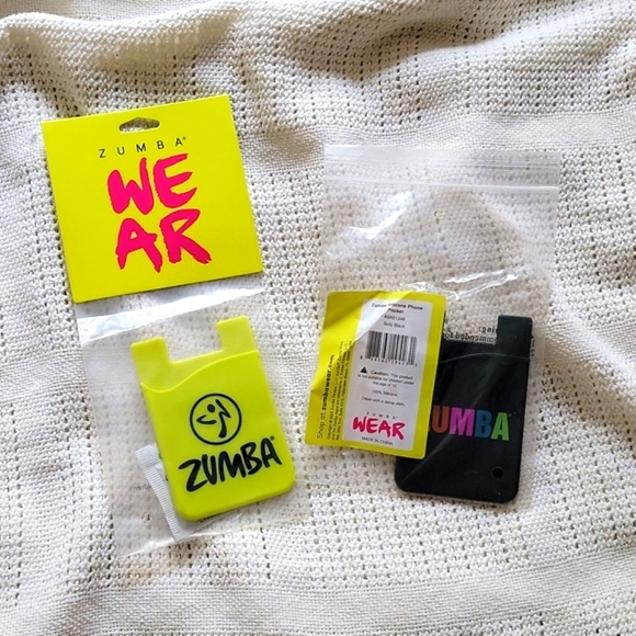 Zumba Phone GREEN Silicone Wallet phone pocket - Picture 1 of 2